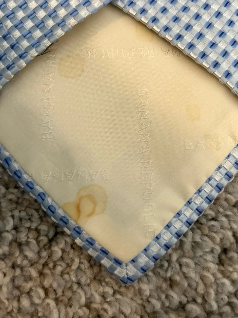 Banana Republic Light Blue Microdot Silk Tie